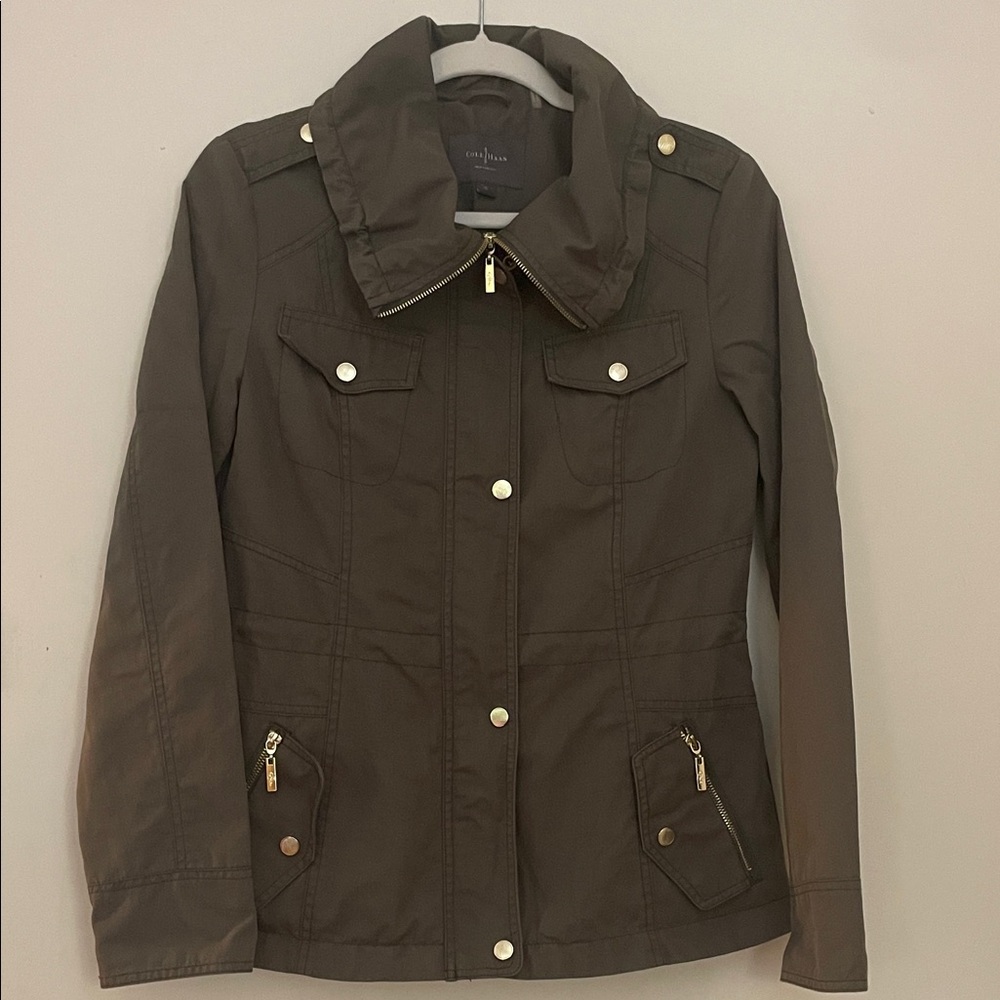 Cole‎ Haan Olive Utility Jacket, size small